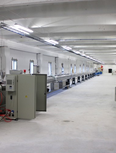 Installation of pipe production lines, along with the delivery and construction of all other necessary components.