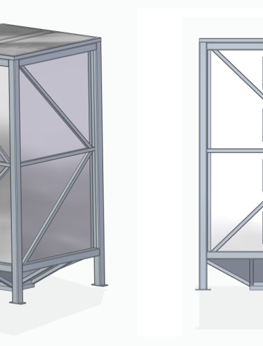 Roostevaba 6500L plastgraanuli silo