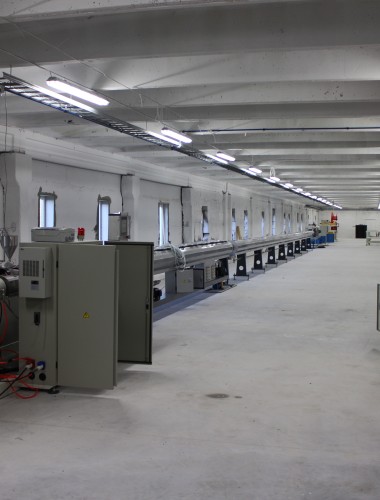 Installation of pipe production lines, along with the delivery and construction of all other necessary components.