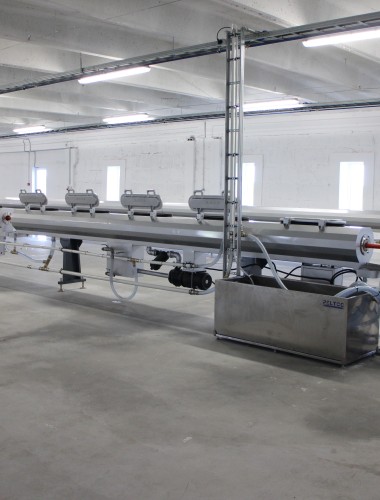 Installation of pipe production lines, along with the delivery and construction of all other necessary components.