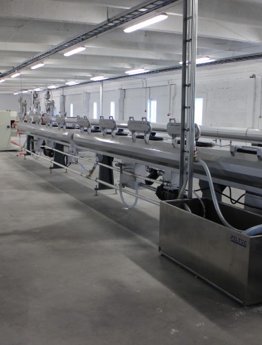 Installation of pipe production lines, along with the delivery and construction of all other necessary components.