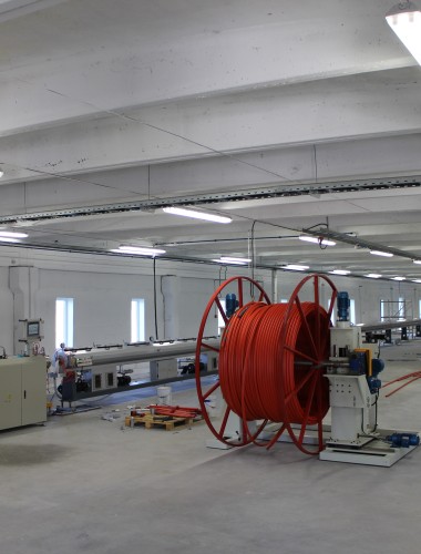 Installation of pipe production lines, along with the delivery and construction of all other necessary components.